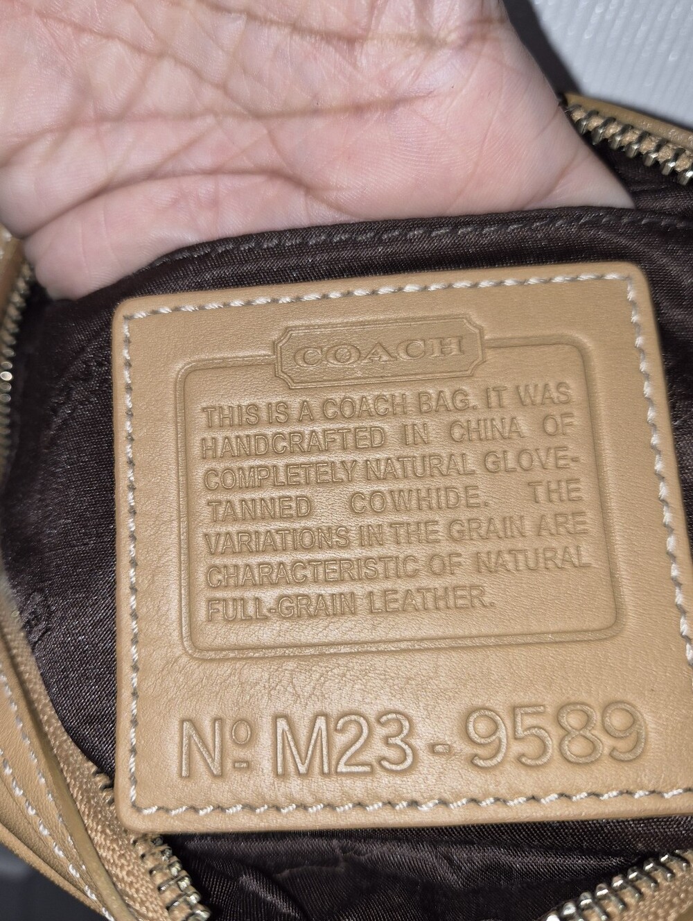 Coach Legacy West Tan Leather Camera Crossbody Bag, Glove-Tanned, Style 9589 - Picture 10 of 14